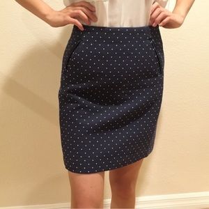 Loft polka dot skirt - great condition!